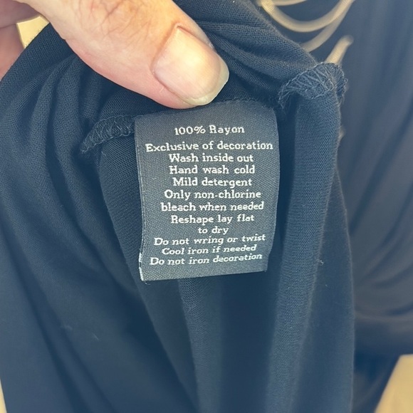 Rock & Republic Black Embellished Bodycon Midi Dress​​ New Without Tags - Picture 5 of 5